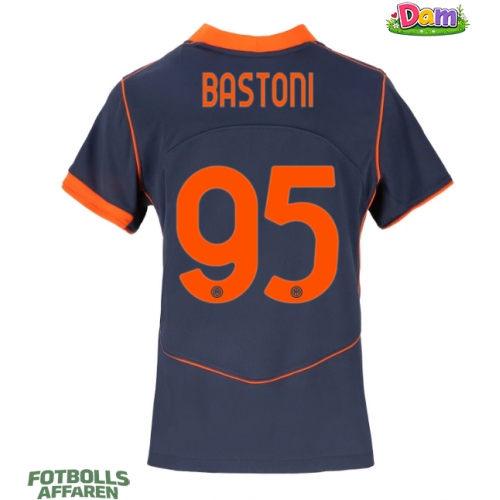 Inter Milan Alessandro Bastoni #95 Tredje Tröja Kvinnor 2025-26 Kortärmad